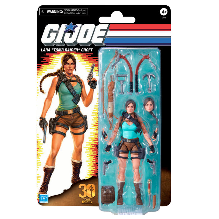 [PREORDER] G.I. Joe Classified Series Retro Cardback Collaborative Lara Croft TOMB RAIDER | Action Figure | Hasbro