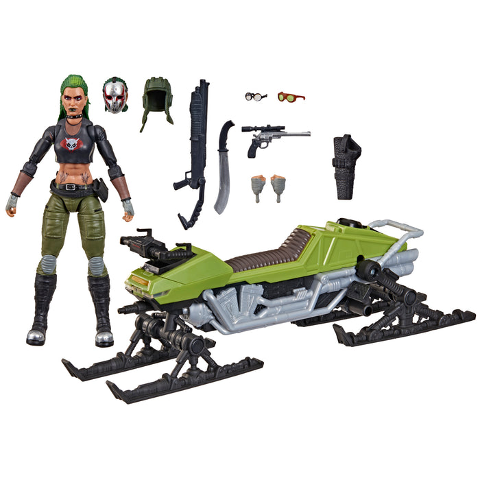 G.I. Joe Classified Series #194, Zanya and Dreadnok Chameleon (Swamp Skier) Vehicle | Action Figure | Hasbro