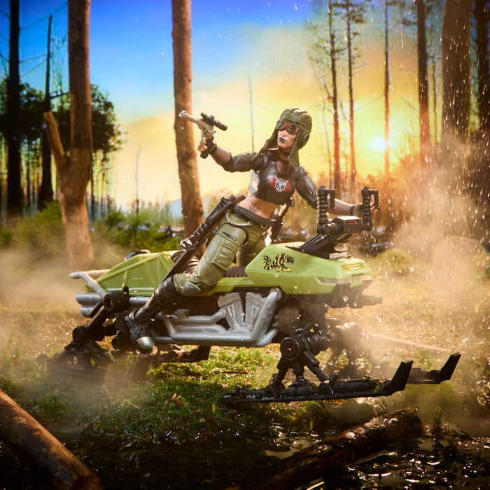 G.I. Joe Classified Series #194, Zanya and Dreadnok Chameleon (Swamp Skier) Vehicle | Action Figure | Hasbro