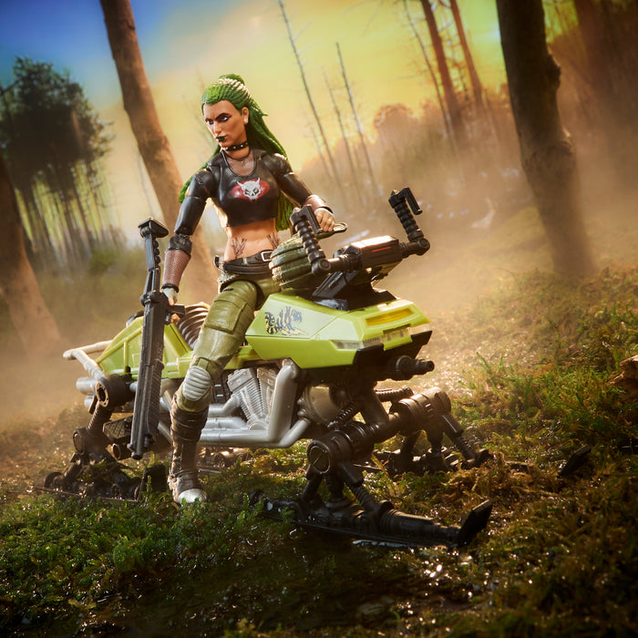G.I. Joe Classified Series #194, Zanya and Dreadnok Chameleon (Swamp Skier) Vehicle | Action Figure | Hasbro