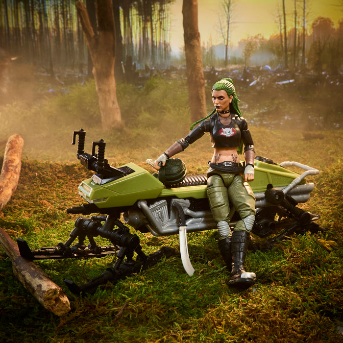 G.I. Joe Classified Series #194, Zanya and Dreadnok Chameleon (Swamp Skier) Vehicle | Action Figure | Hasbro