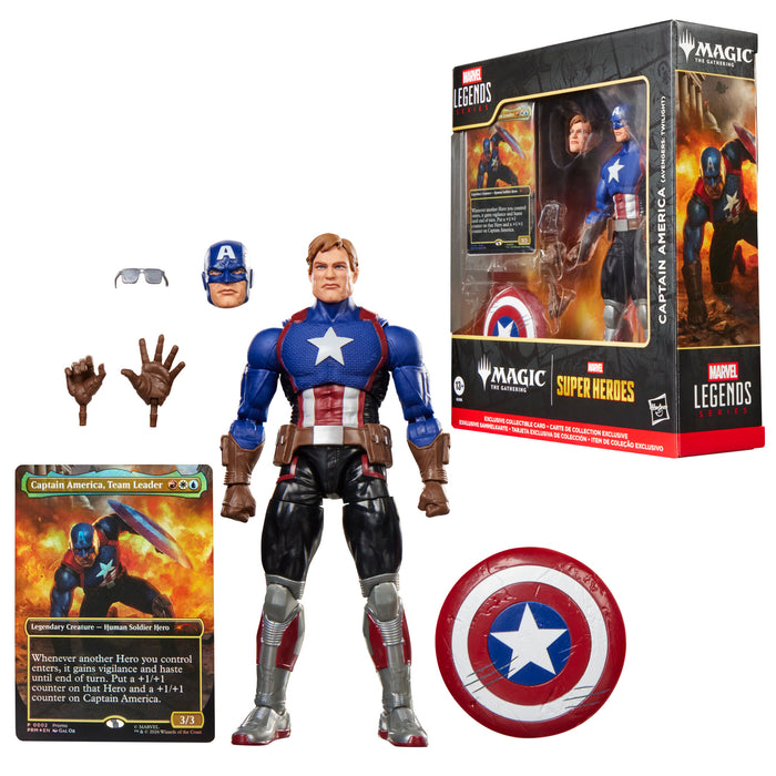 [PREORDER] Marvel Legends Series Marvel Super Heroes Magic: The Gathering Captain America (Avengers: Twilight) | Action Figure | Hasbro