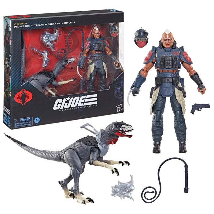 [PREORDER] G.I. Joe Classified Series #196, Professor Rottclaw & Cobra Deinonychus | Action Figure | Hasbro