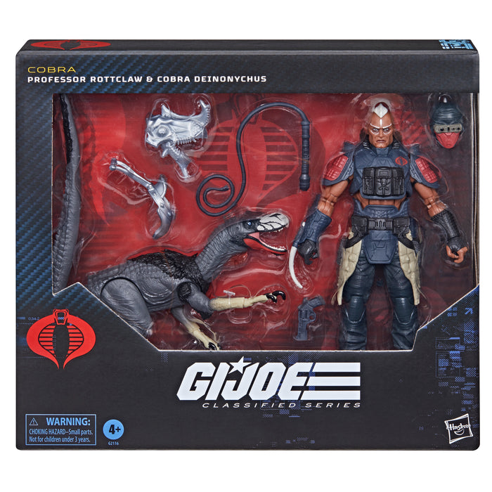 [PREORDER] G.I. Joe Classified Series #196, Professor Rottclaw & Cobra Deinonychus | Action Figure | Hasbro