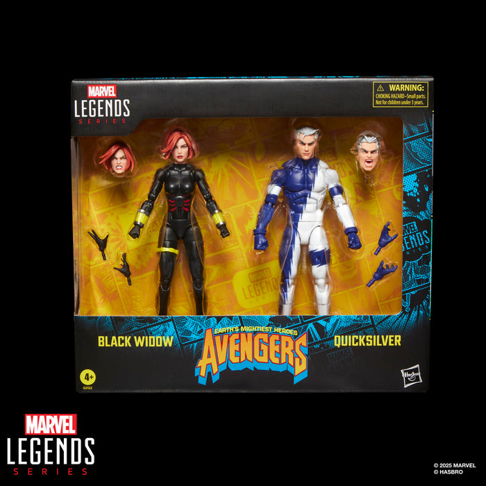 [PREORDER] Marvel Legends Series Avengers Black Widow and Quicksilver | Action Figure | Hasbro
