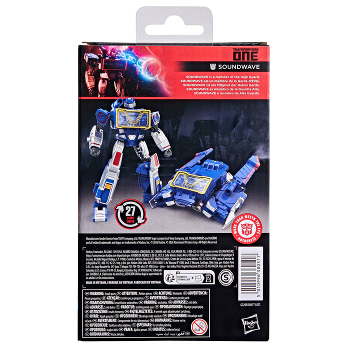 [PREORDER] Transformers Studio Series Transformers ONE Deluxe Class Soundwave | Action Figure | Hasbro