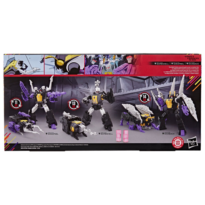 [PREORDER] Insecticon Bombshell, Insecticon Shrapnel, & Insecticon Kickback (Transformers Studio Series The Transformers: The Movie MTMTE Collection) | Action Figure | Hasbro