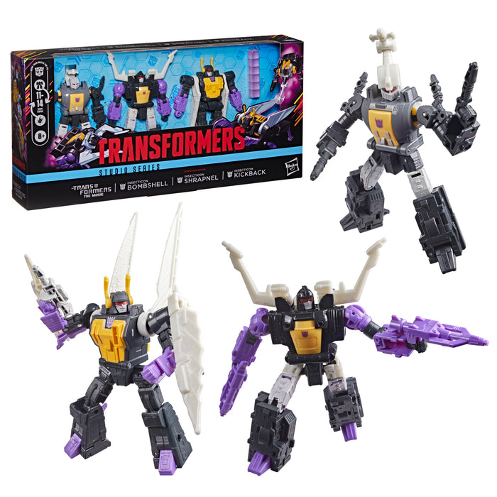 [PREORDER] Insecticon Bombshell, Insecticon Shrapnel, & Insecticon Kickback (Transformers Studio Series The Transformers: The Movie MTMTE Collection) | Action Figure | Hasbro