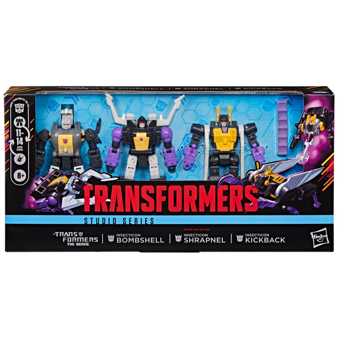 [PREORDER] Insecticon Bombshell, Insecticon Shrapnel, & Insecticon Kickback (Transformers Studio Series The Transformers: The Movie MTMTE Collection) | Action Figure | Hasbro