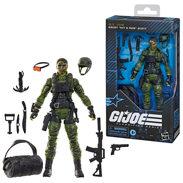 [PREORDER] G.I. Joe Classified Series #188, Brent “Hit & Run” Scott, Collectible 6 Inch Action Figure