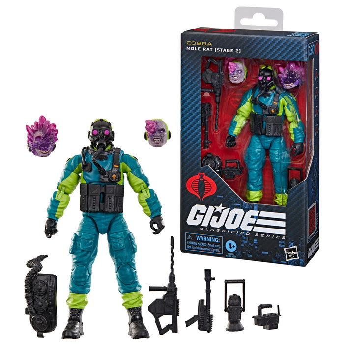 [PREORDER] G.I. Joe Classified Series #190, Mole Rat (Stage 2), Collectible 6 Inch Action Figure