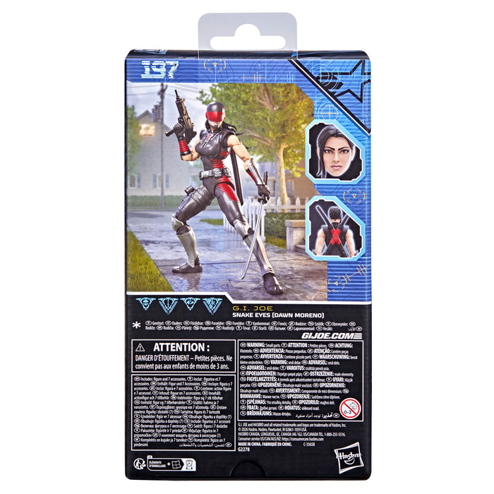 [PREORDER] G.I. Joe Classified Series Snake Eyes (Dawn Moreno) | Action Figure | Hasbro