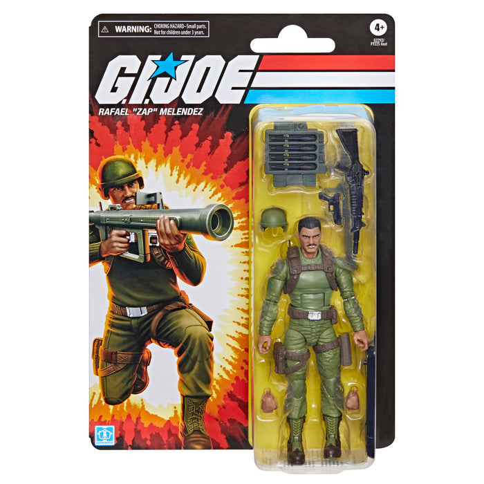 [PREORDER] G.I. Joe Classified Series Retro Cardback, Rafael “Zap” Melendez | Action Figure | Hasbro