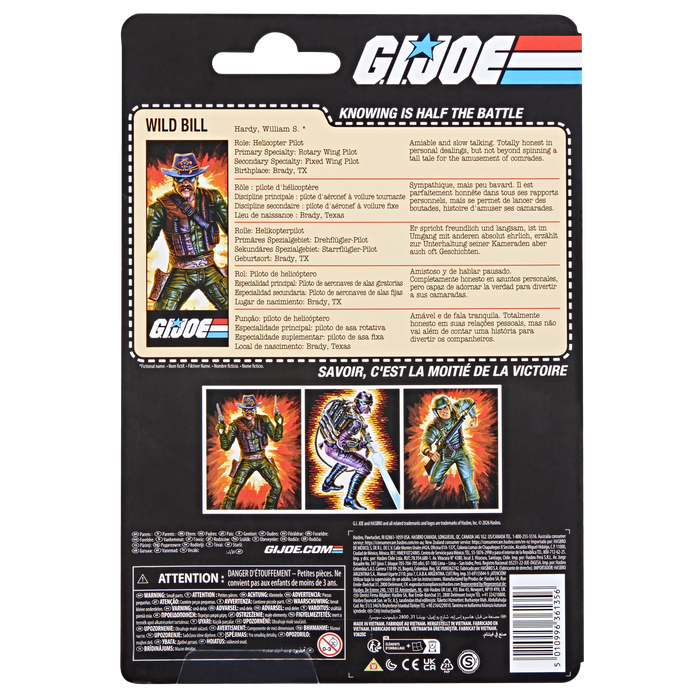 [PREORDER] G.I. Joe Classified Series Retro Cardback William "Wild Bill" Hardy | Action Figure | Hasbro