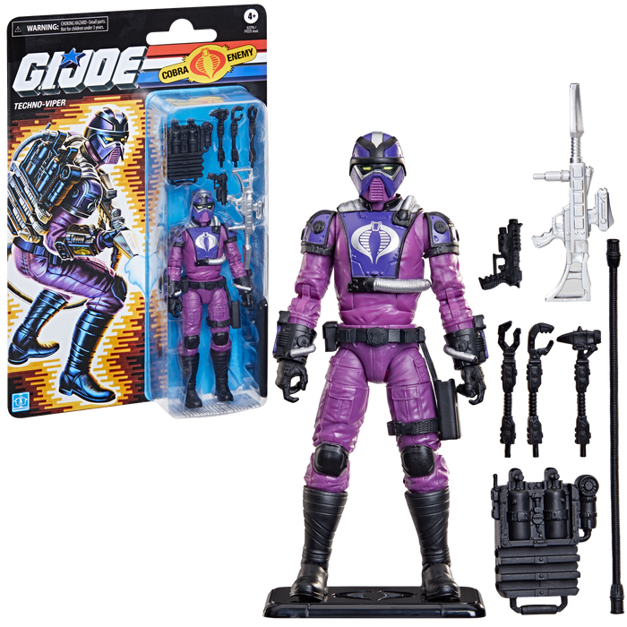 [PREORDER] G.I. Joe Classified Series Retro Cardback Techno-Viper  | Action Figure | Hasbro