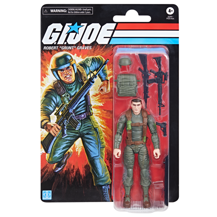 [PREORDER] G.I. Joe Classified Series Retro Cardback Robert "Grunt" Graves   | Action Figure | Hasbro