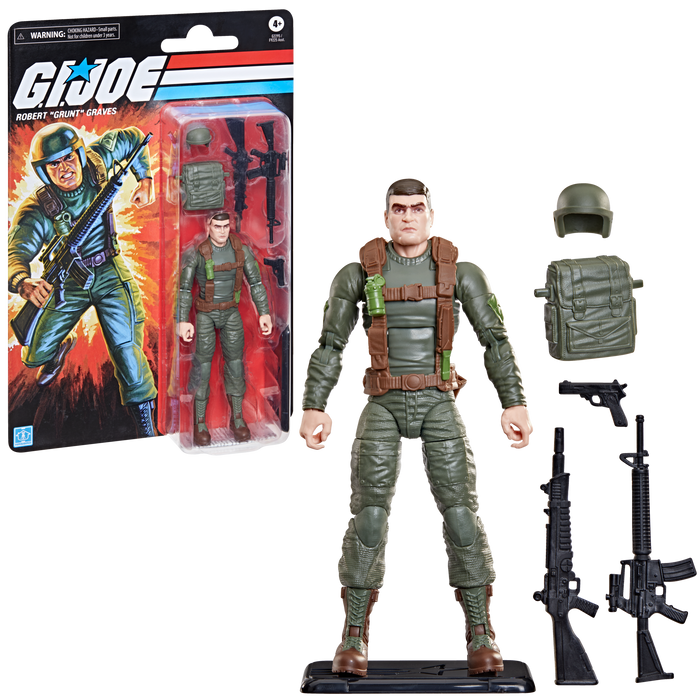 [PREORDER] G.I. Joe Classified Series Retro Cardback Robert "Grunt" Graves   | Action Figure | Hasbro