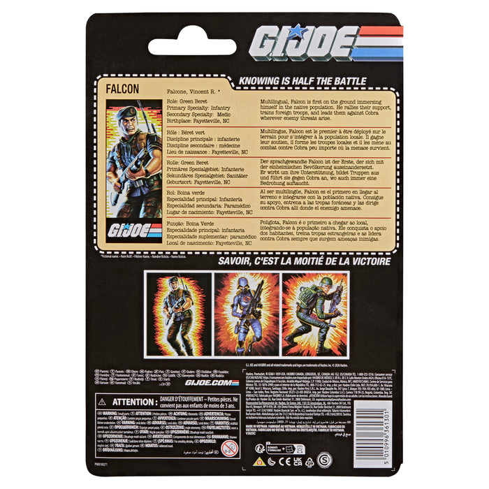[PREORDER] G.I. Joe Classified Series Retro Cardback Vincent R. "Falcon" Falcone | Action Figure | Hasbro