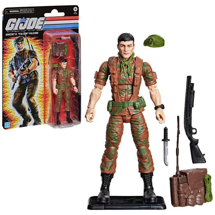 [PREORDER] G.I. Joe Classified Series Retro Cardback Vincent R. "Falcon" Falcone | Action Figure | Hasbro