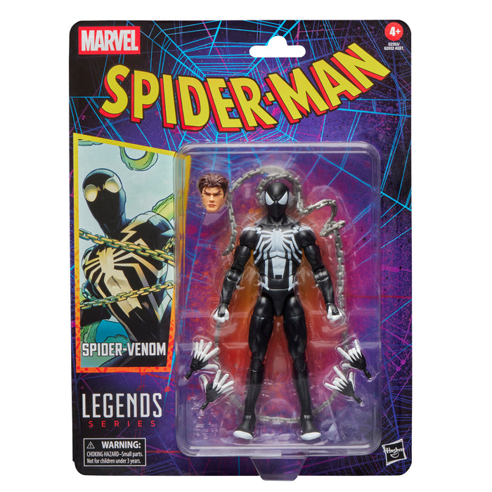 Marvel Legends Series Spider-Venom, Retro Cardback (Spider-Man Comics) | Action Figure | Hasbro