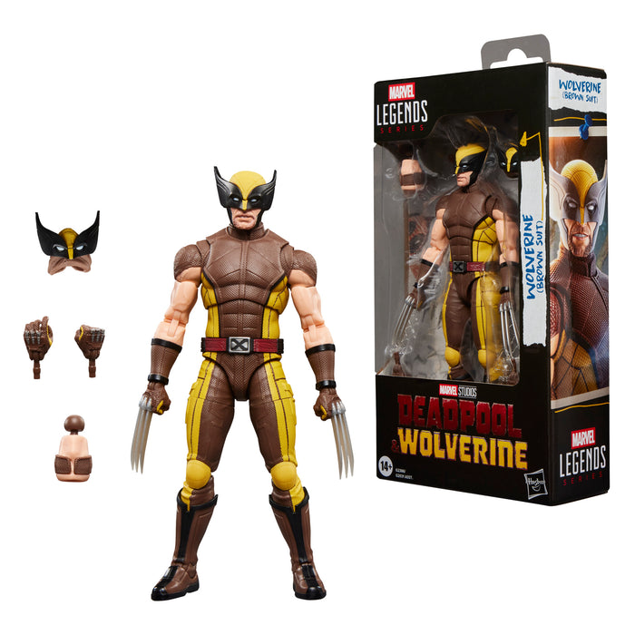 [PREORDER] Wolverine (Brown Suit) (Marvel Studios' Deadpool & Wolverine) | Marvel Legends Action Figure | Hasbro