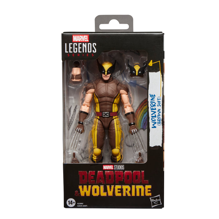 [PREORDER] Wolverine (Brown Suit) (Marvel Studios' Deadpool & Wolverine) | Marvel Legends Action Figure | Hasbro