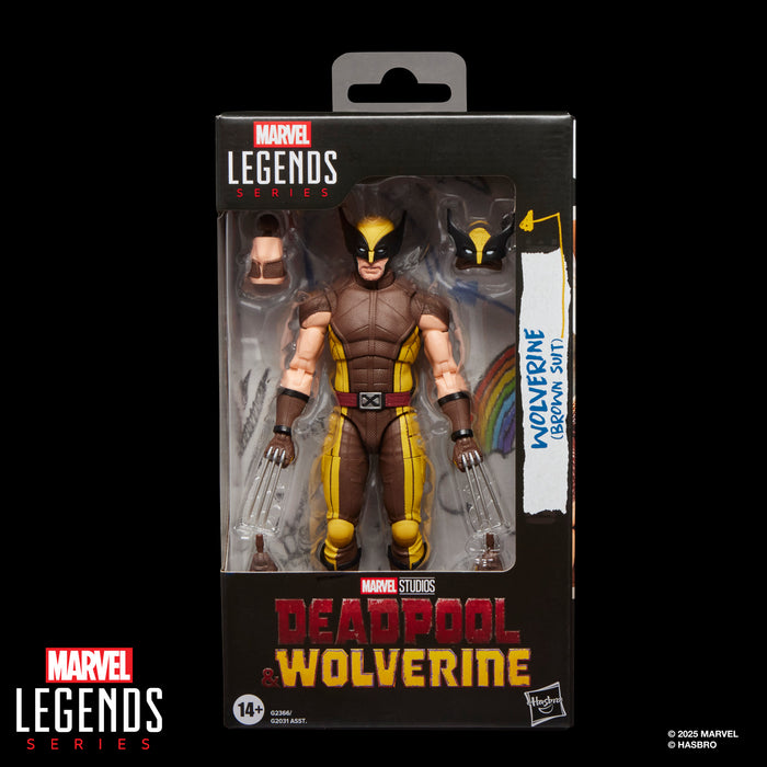 [PREORDER] Wolverine (Brown Suit) (Marvel Studios' Deadpool & Wolverine) | Marvel Legends Action Figure | Hasbro