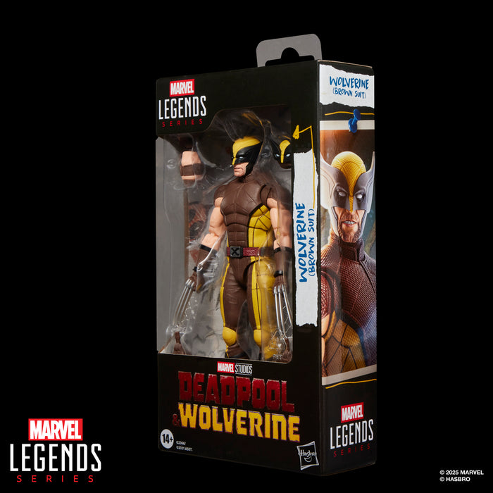 [PREORDER] Wolverine (Brown Suit) (Marvel Studios' Deadpool & Wolverine) | Marvel Legends Action Figure | Hasbro