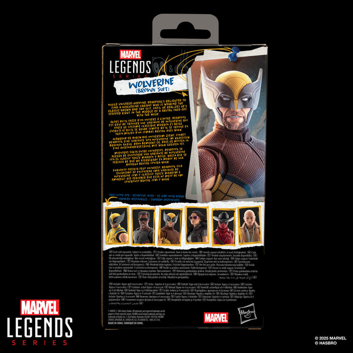 [PREORDER] Wolverine (Brown Suit) (Marvel Studios' Deadpool & Wolverine) | Marvel Legends Action Figure | Hasbro