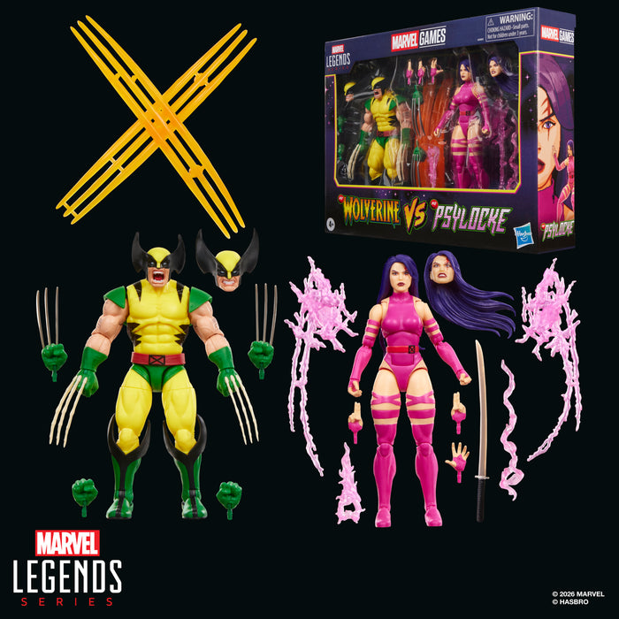 [PREORDER] Marvel Legends Series Wolverine vs Psylocke (Player Two Version) | Action Figures | Hasbro