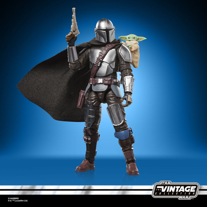 Star Wars The Vintage Collection The Mandalorian & Grogu | Action Figure (3.75”) | Hasbro