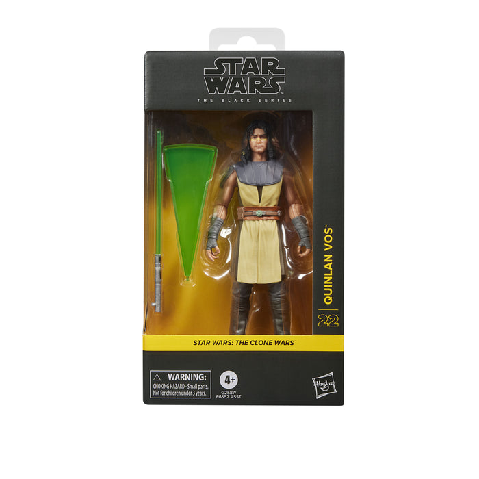 [PREORDER] Star Wars The Black Series Quinlan Vos (The Clone Wars) | Collectible 6 Inch Action Figure | Hasbro