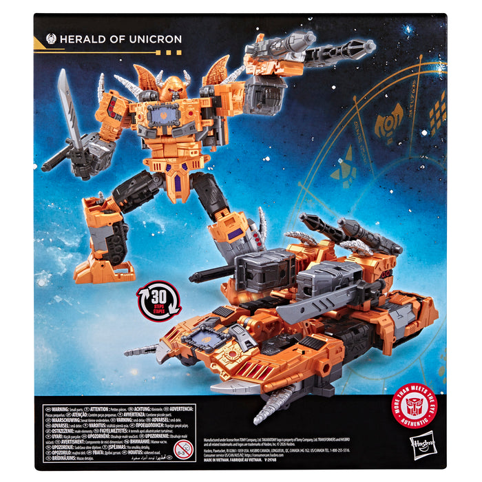 [PREORDER] Transformers Age of the Primes Leader Class Herald of Unicron | Action Figure | Hasbro