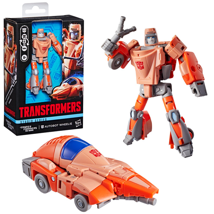 [PREORDER] Deluxe Class Autobot Wheelie (The Transformers: The Movie) | Transformers Studio Series Action Figure | Hasbro