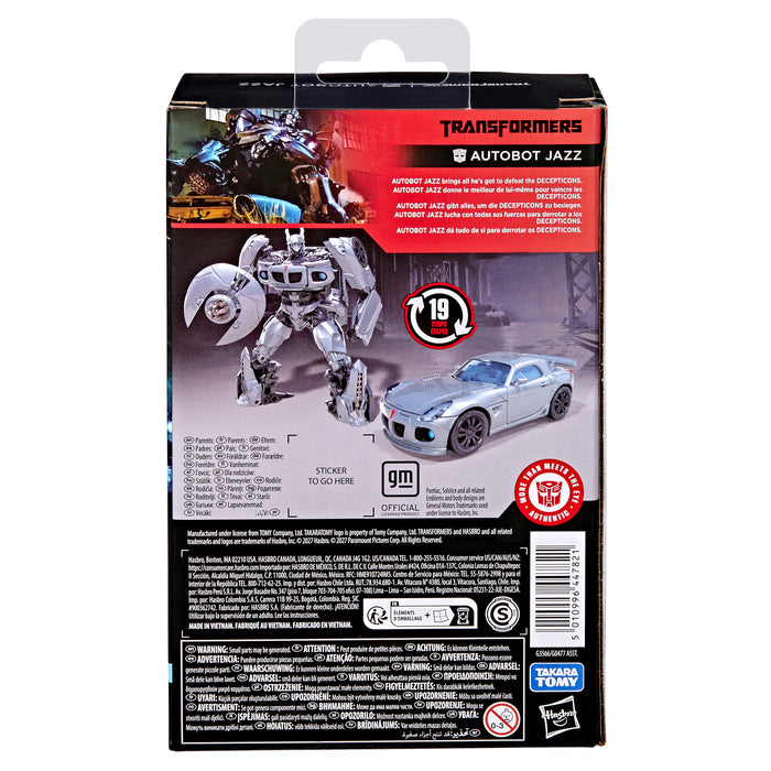 [PREORDER] Deluxe Class Autobot Jazz (Movie 1) | Transformers Studio Series Action Figure | Hasbro