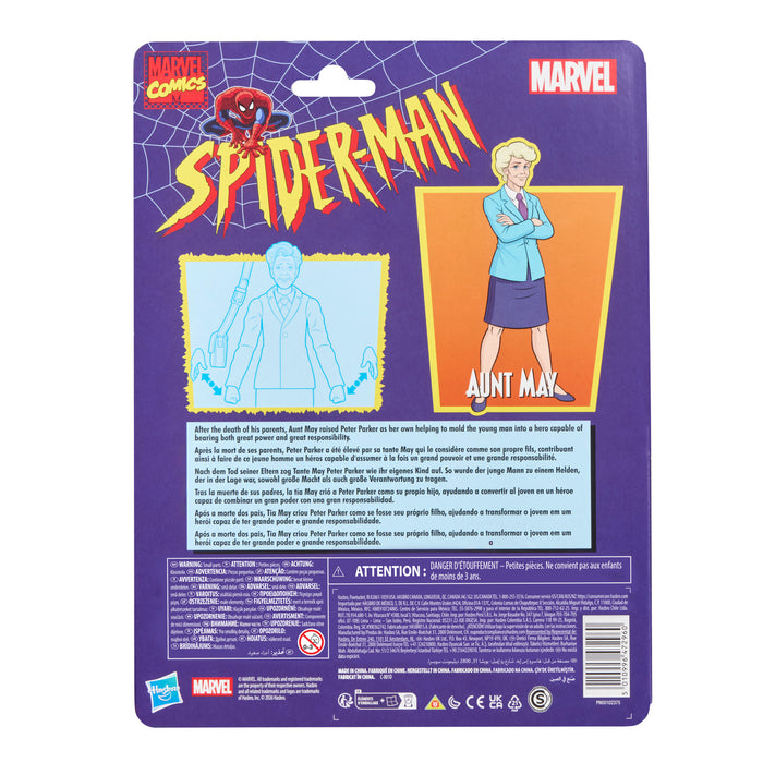 [PREORDER] Marvel Legends Retro Cardback Aunt May, Spider-Man: The Animated Series | Action Figure | Hasbro