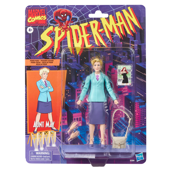 [PREORDER] Marvel Legends Retro Cardback Aunt May, Spider-Man: The Animated Series | Action Figure | Hasbro