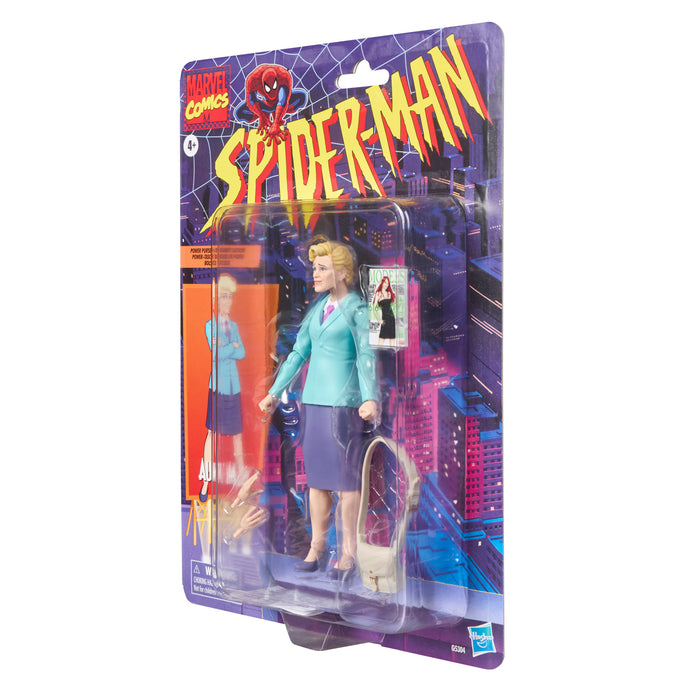 [PREORDER] Marvel Legends Retro Cardback Aunt May, Spider-Man: The Animated Series | Action Figure | Hasbro