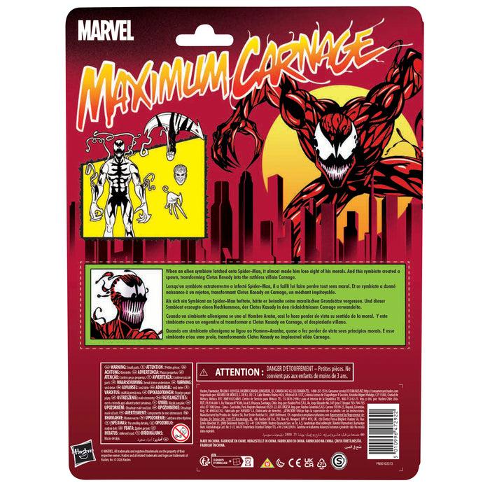 [PREORDER] Marvel Legends Retro Cardback Carnage, Maximum Carnage | Action Figure | Hasbro