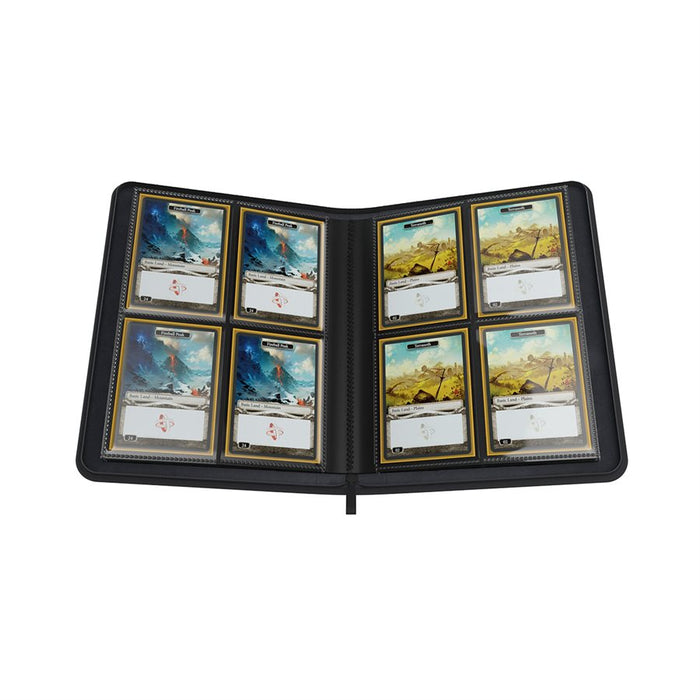 Zip-Up Album 8-pocket (Black) | Card Supplies | Gamegenic