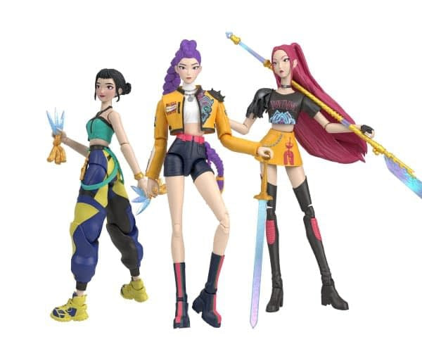 KPop Demon Hunters 6-inch scale action figures (HUNTRIX SET of 3 FIGURES) | Action Figure | Mattel