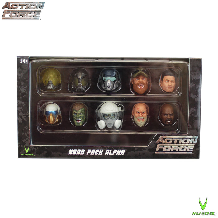 Action Force: Head Pack Alpha - 10 Heads (Valaverse)