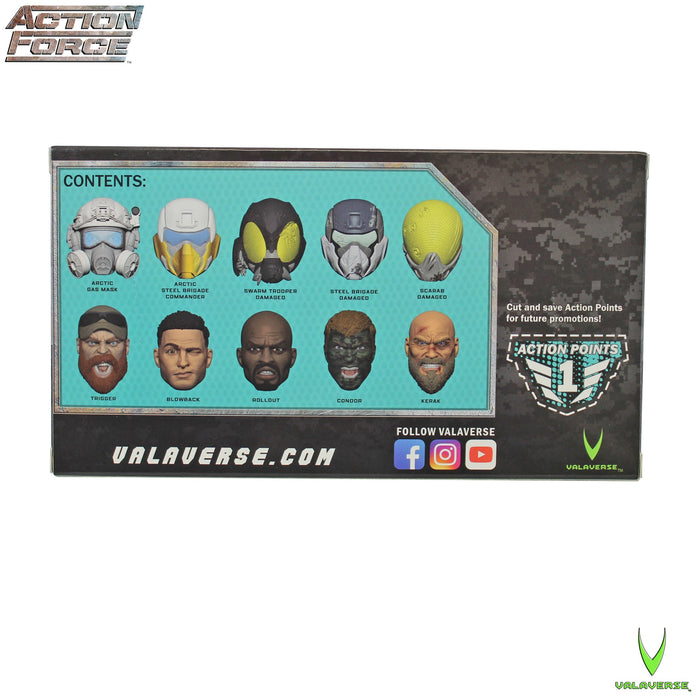 Action Force: Head Pack Alpha - 10 Heads (Valaverse)