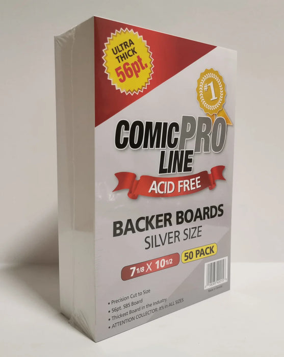 56pt Silver Comic Backing Boards | Storage Supplies | ComicProLine