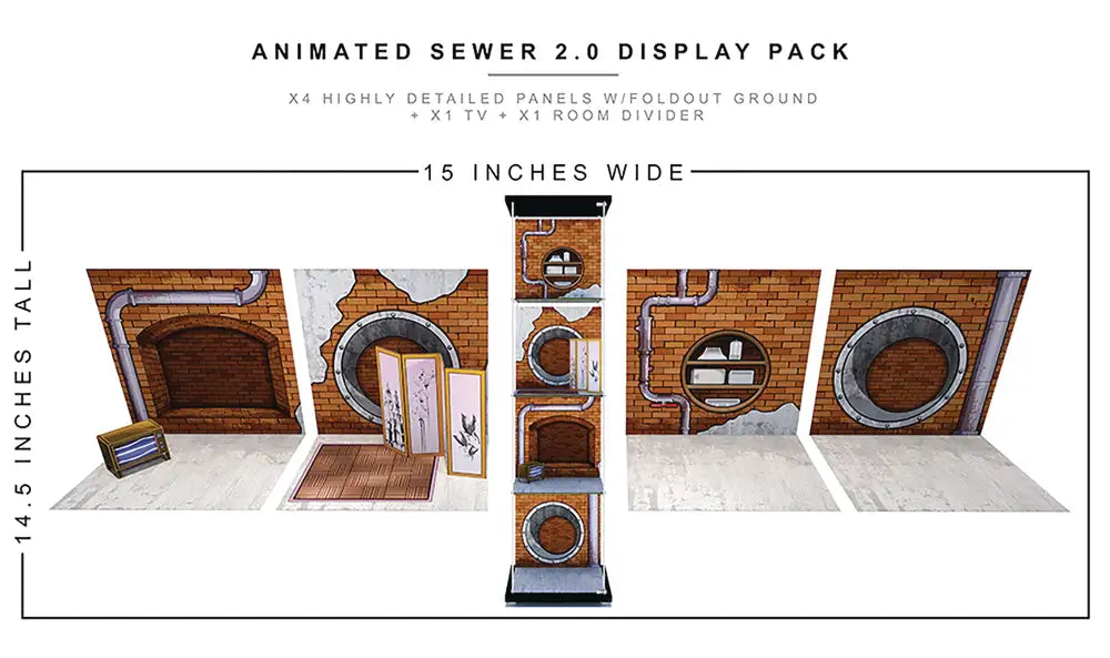 Extreme Sets Animated Sewer 2 1/12 Scale Display Pack