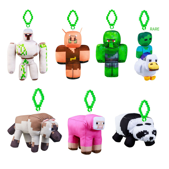 Minecraft Clip-On Plush Keychain