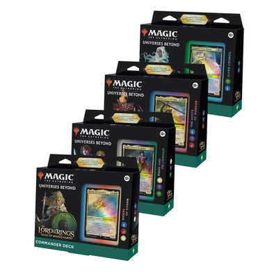 tales of middle earth mtg commander deck Magic: The Gathering Etched Display Commander Commander Deck Lord of the