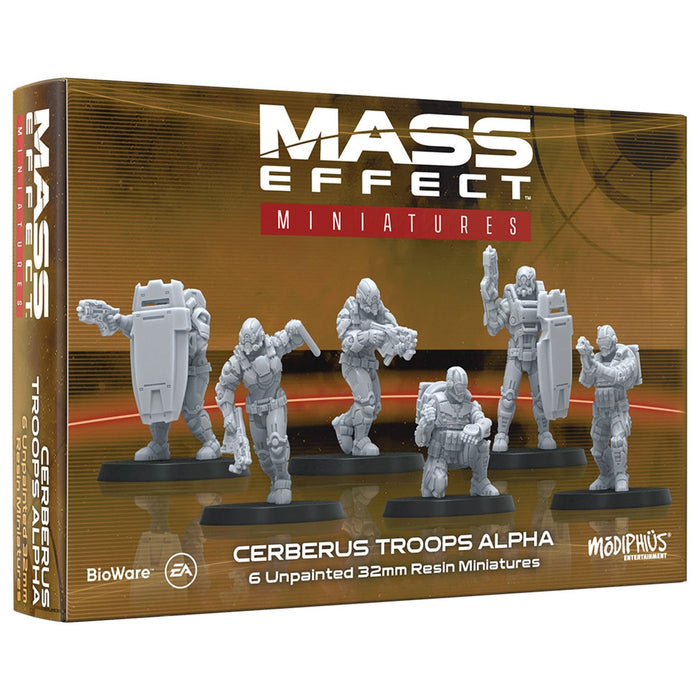 Mass Effect - The Board Game: Miniatures: Cerberus Troops Alpha | Board Game | Modiphius Entertainment