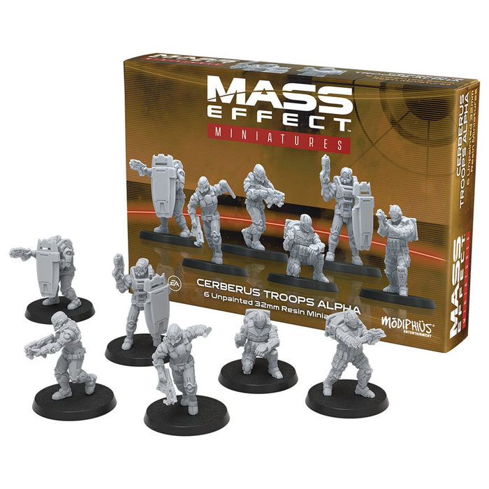 Mass Effect - The Board Game: Miniatures: Cerberus Troops Alpha | Board Game | Modiphius Entertainment