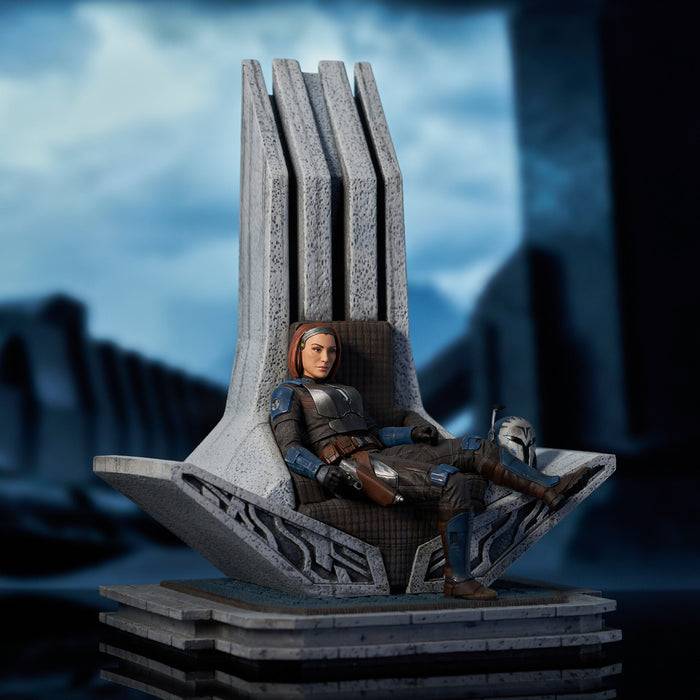 Star Wars: The Mandalorian - Bo-Katan Kryze on Throne Premier Collection Statue